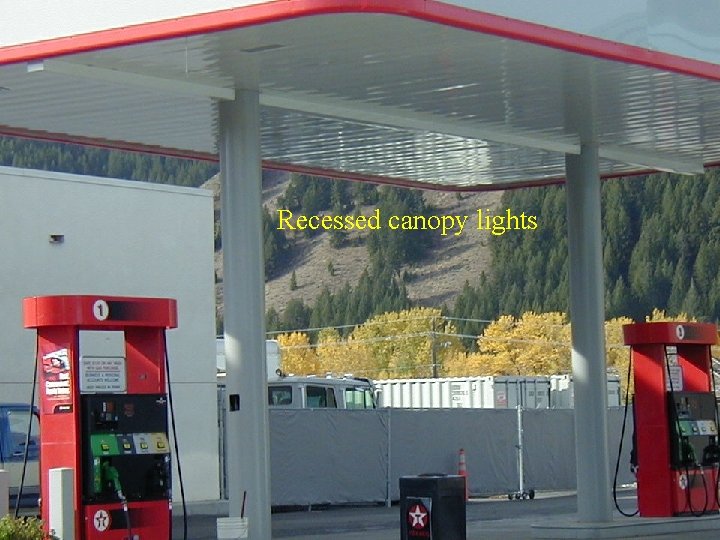 Recessed canopy lights 