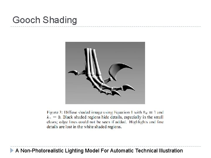 Gooch Shading A Non-Photorealistic Lighting Model For Automatic Technical Illustration 