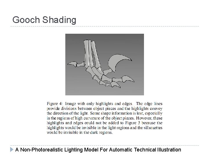 Gooch Shading A Non-Photorealistic Lighting Model For Automatic Technical Illustration 