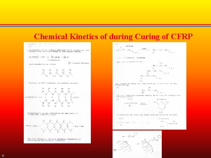 Chemical Kinetics of during Curing of CFRP 37 