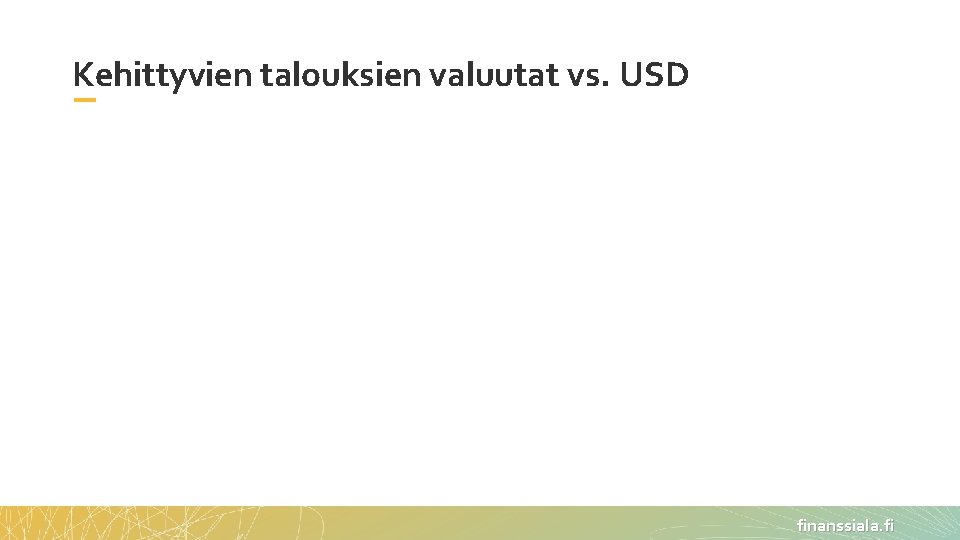 Kehittyvien talouksien valuutat vs. USD finanssiala. fi 