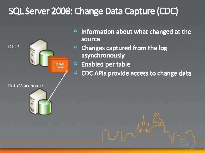 OLTP Change Tables Data Warehouse 