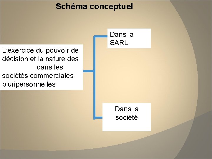 Schéma conceptuel L’exercice du pouvoir de décision et la nature des décisions dans les Schéma conceptuel L’exercice du pouvoir de décision et la nature des décisions dans les