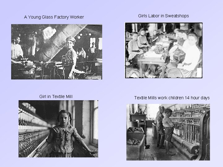 A Young Glass Factory Worker Girl in Textile Mill Girls Labor in Sweatshops Textile