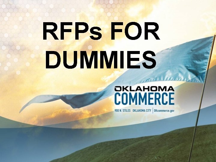 RFPs FOR DUMMIES 