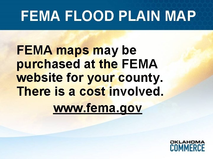 FEMA FLOOD PLAIN MAP FEMA maps may be purchased at the FEMA website for