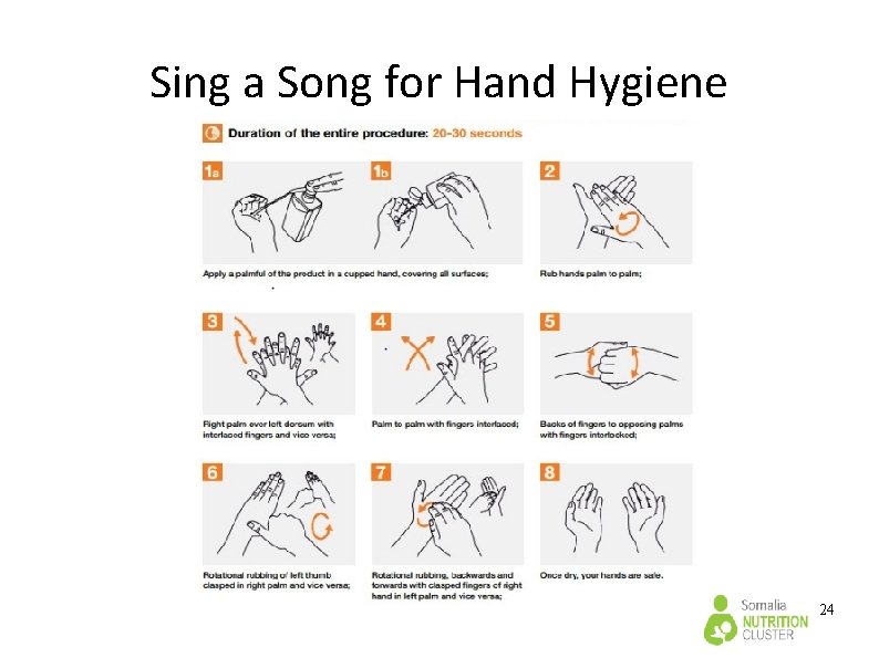 Sing a Song for Hand Hygiene 24 Sing a Song for Hand Hygiene 24