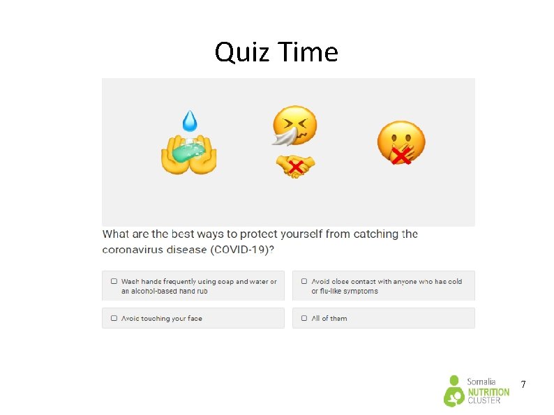 Quiz Time 7 Quiz Time 7