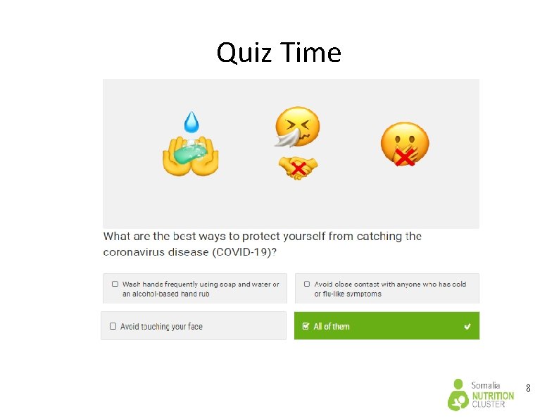 Quiz Time 8 Quiz Time 8