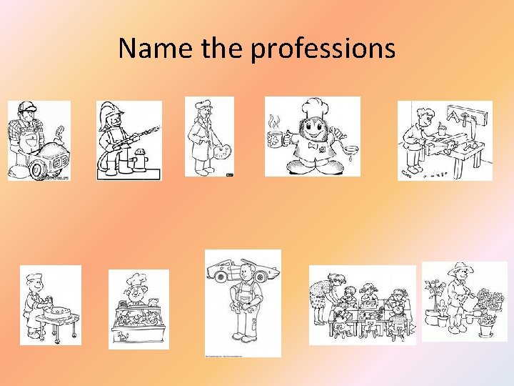 Name the professions 