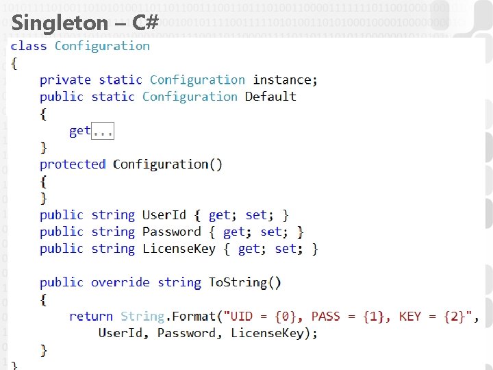 Singleton – C# 60 