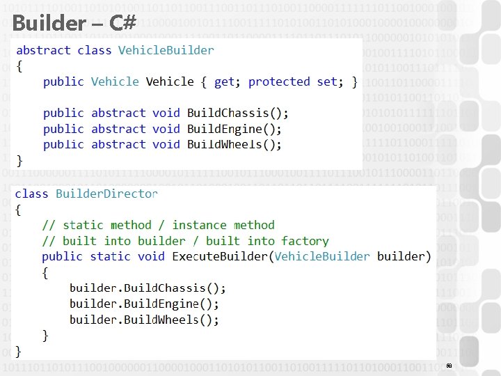 Builder – C# 68 