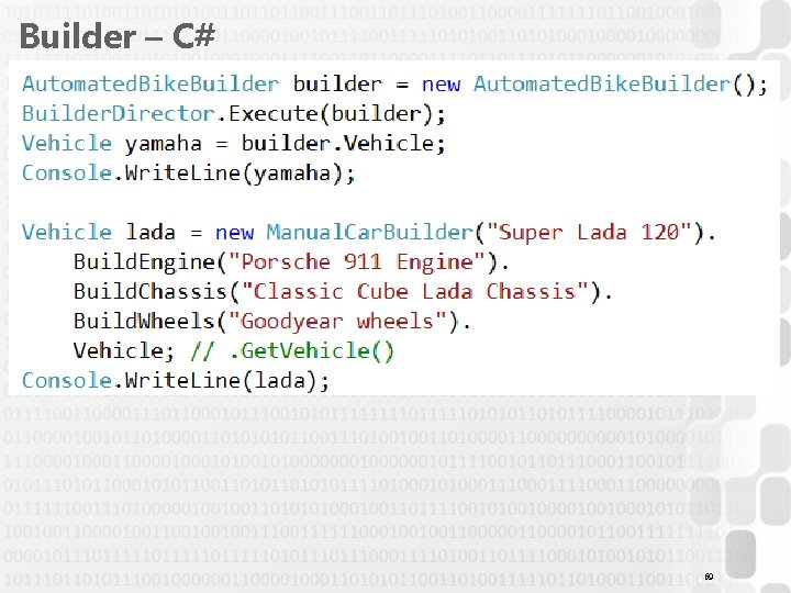 Builder – C# 69 