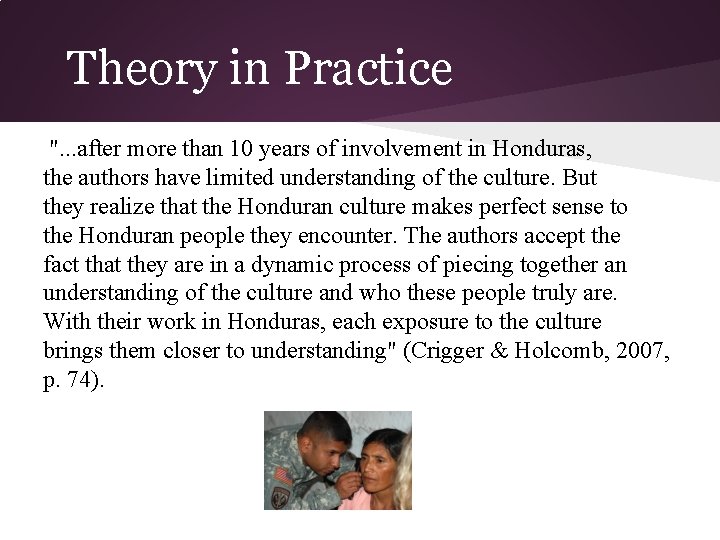 Theory in Practice ". . . after more than 10 years of involvement in Theory in Practice ". . . after more than 10 years of involvement in