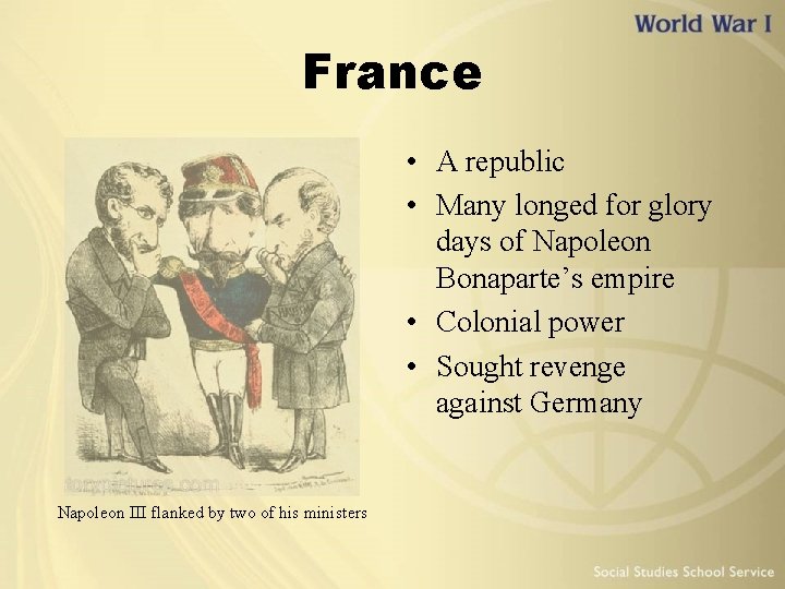 France • A republic • Many longed for glory days of Napoleon Bonaparte’s empire
