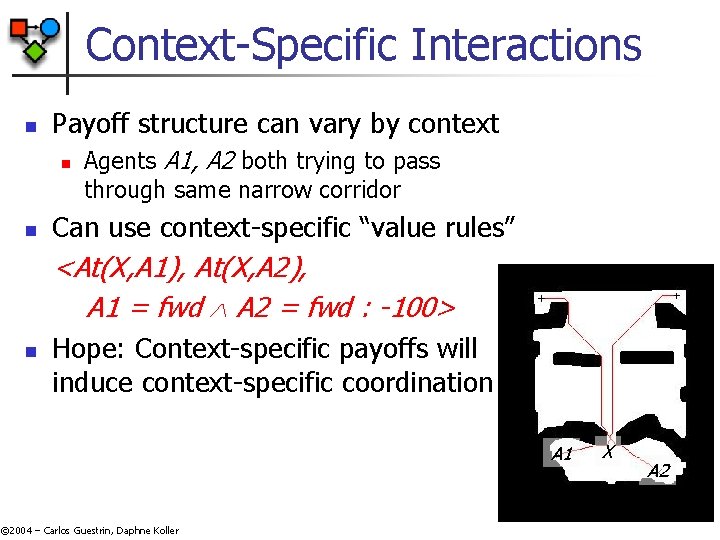 Context-Specific Interactions n Payoff structure can vary by context n n Agents A 1, Context-Specific Interactions n Payoff structure can vary by context n n Agents A 1,