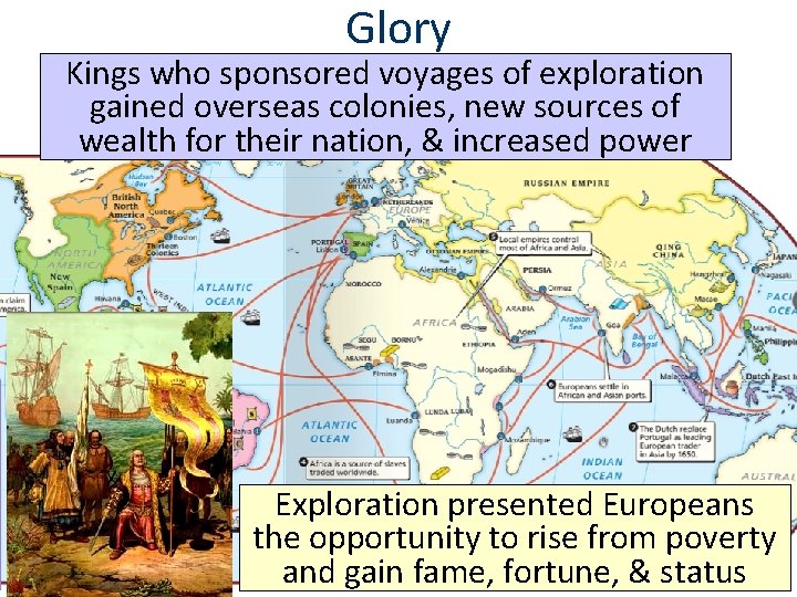 Glory Kings sponsored voyages of exploration Thewho Renaissance inspired new possibilities gained overseas colonies,