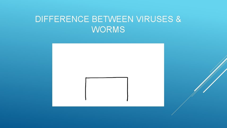 DIFFERENCE BETWEEN VIRUSES & WORMS 