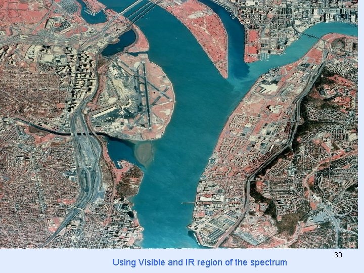 Using Visible and IR region of the spectrum 30 Using Visible and IR region of the spectrum 30