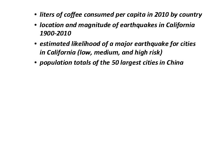  • liters of coffee consumed per capita in 2010 by country • location