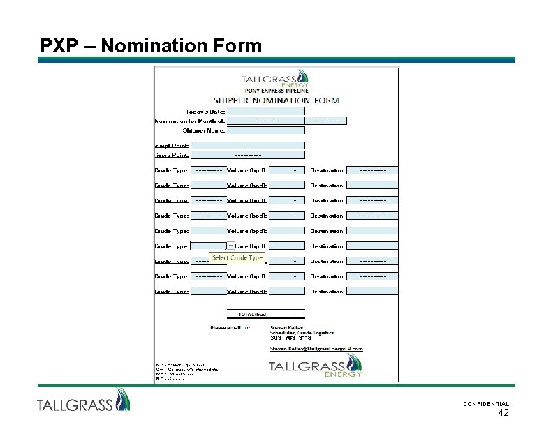 PXP – Nomination Form CONFIDENTIAL 42 