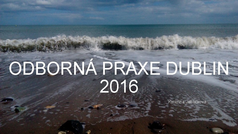 ODBORNÁ PRAXE DUBLIN 2016 Kateřina Jehličková 