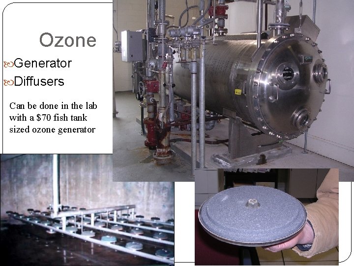 Ozone Generator Diffusers Can be done in the lab with a $70 fish tank