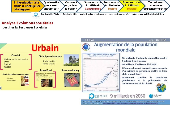 I- Introduction à la veille & intelligence stratégique Quelle veille --pour mon entreprise ?