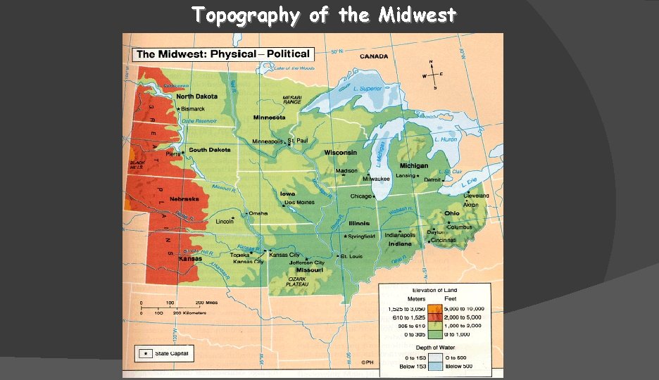 Topography of the Midwest 