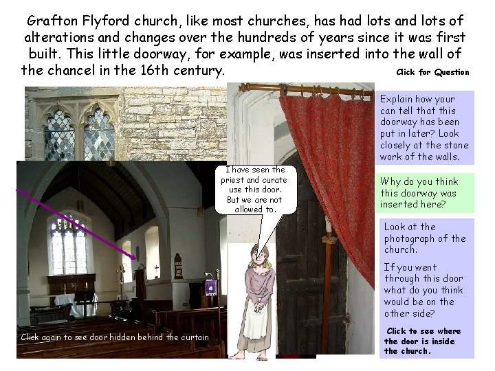 Grafton Flyford church, like most churches, has had lots and lots of alterations and