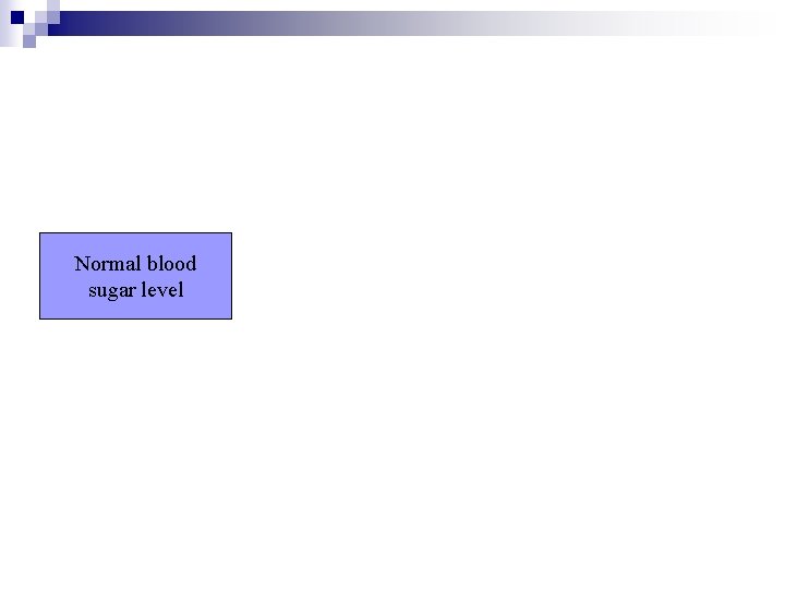 Normal blood sugar level 