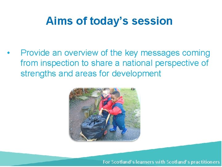 Aims of today’s session • Provide an overview of the key messages coming from