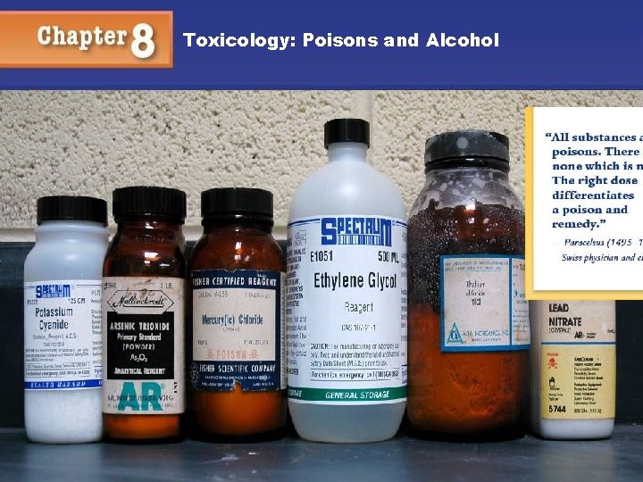 Toxicology: Poisons and Alcohol 