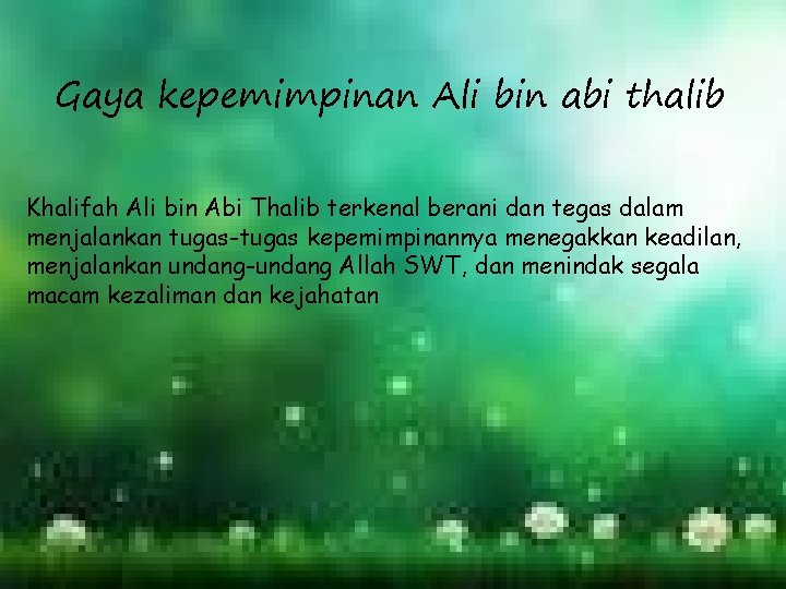 Ali Bin Abi Thalib Hajar Nava Khunafi Akselerasi