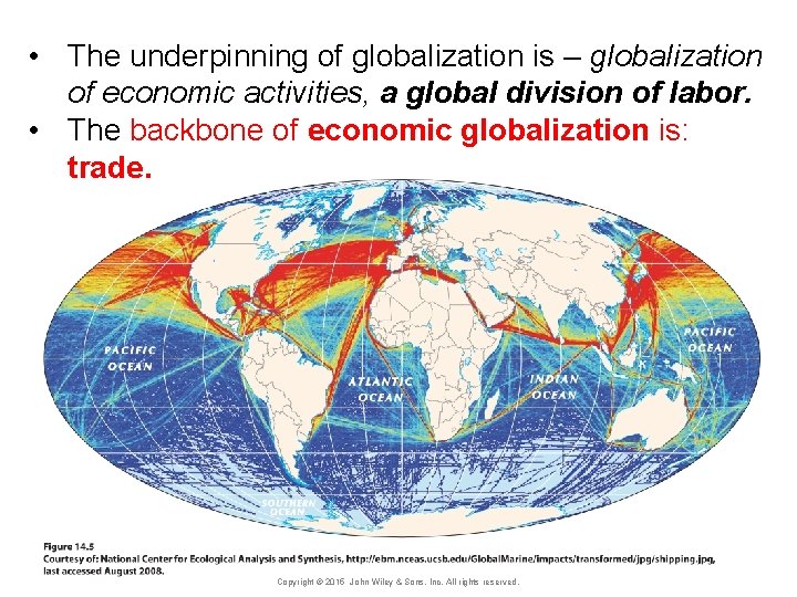  • The underpinning of globalization is – globalization of economic activities, a global