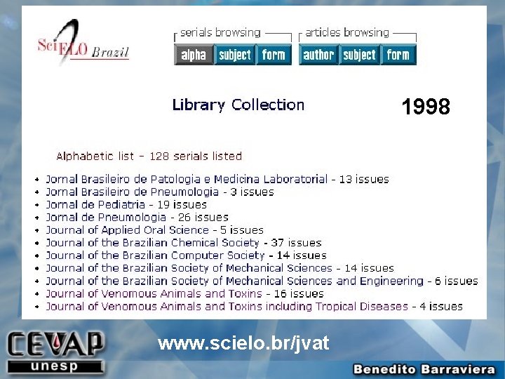 1998 www. scielo. br/jvat 1998 www. scielo. br/jvat