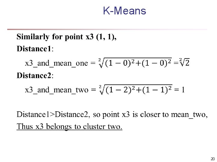 K-Means 20 