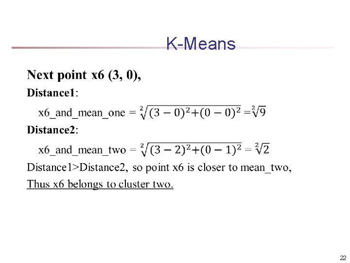 K-Means 22 