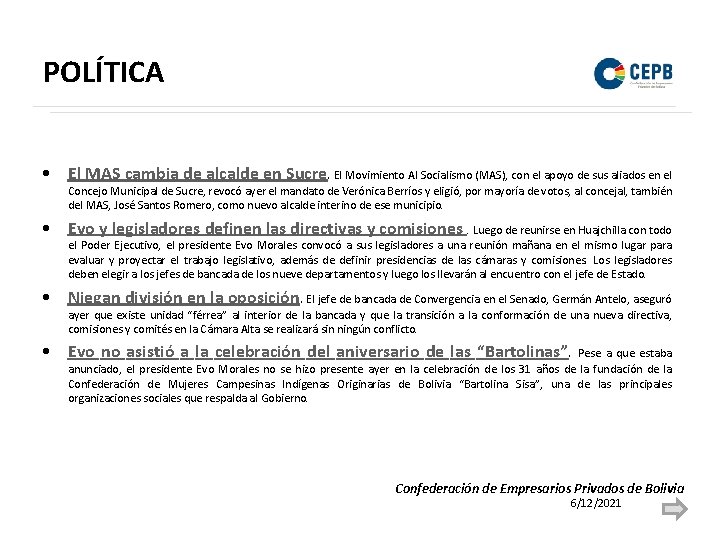 POLÍTICA • El MAS cambia de alcalde en Sucre. El Movimiento Al Socialismo (MAS),