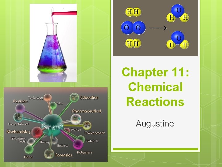 Chapter 11: Chemical Reactions Augustine 