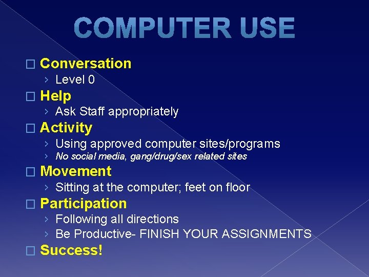 � Conversation › Level 0 � Help › Ask Staff appropriately � Activity ›