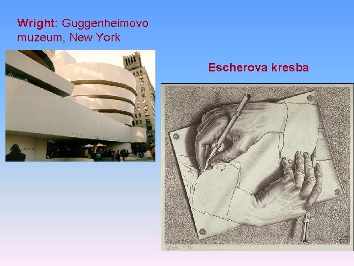 Wright: Guggenheimovo muzeum, New York Escherova kresba 