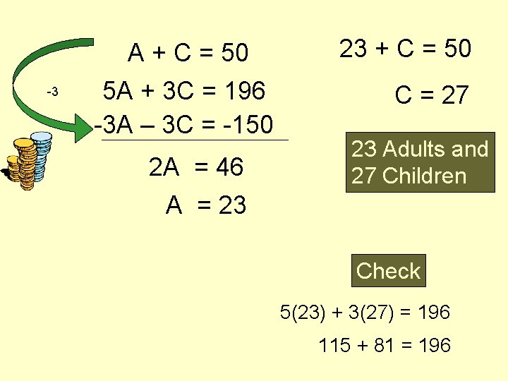 Mixture Money Problems Algebra Honors John has 1