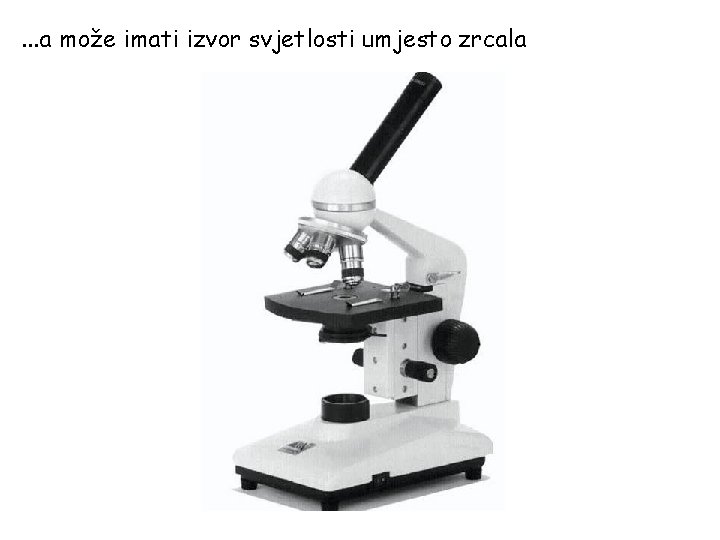 . . . a može imati izvor svjetlosti umjesto zrcala 