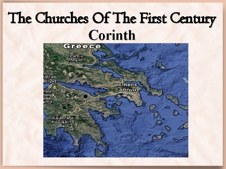 The Churches Of The First Century Corinth 