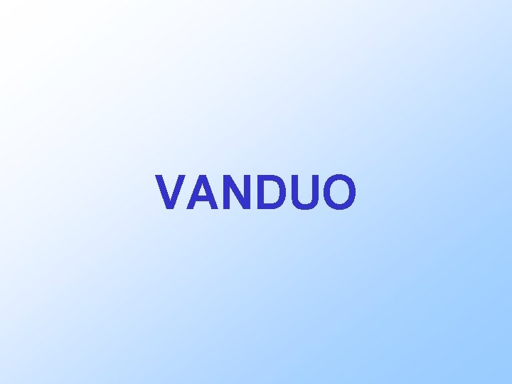 VANDUO 