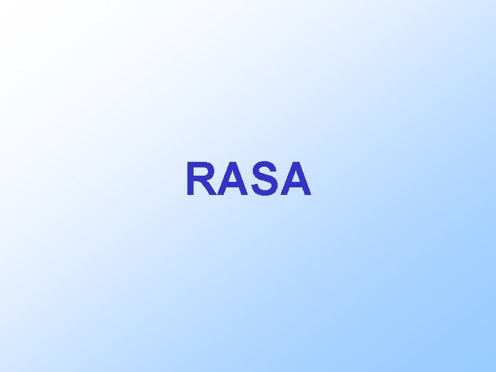 RASA 