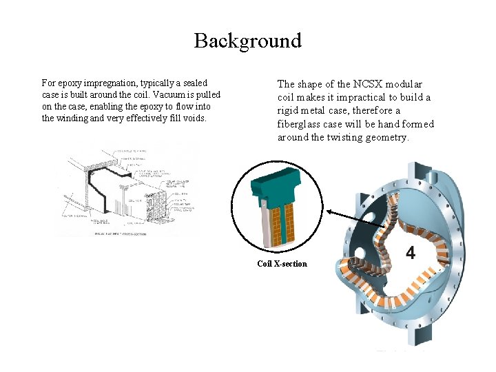 Background For epoxy impregnation, typically a sealed case is built around the coil. Vacuum