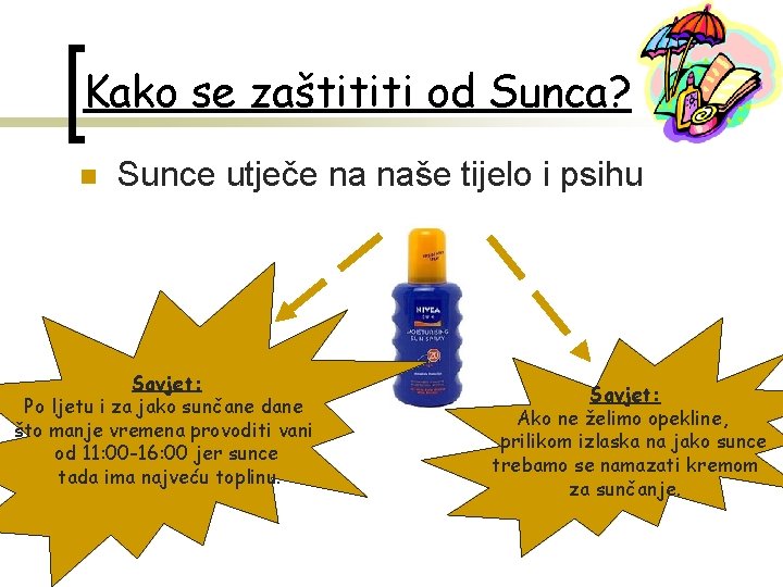 Kako se zaštititi od Sunca? n Sunce utječe na naše tijelo i psihu Savjet: