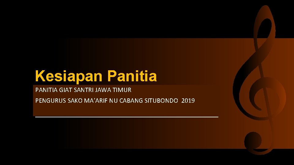 Kesiapan Panitia PANITIA GIAT SANTRI JAWA TIMUR PENGURUS SAKO MA’ARIF NU CABANG SITUBONDO 2019